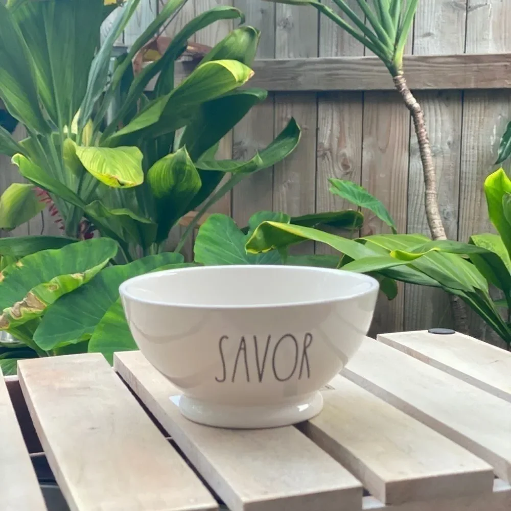 Rae Dunn “Savor” Bowl - Picture 2 of 2